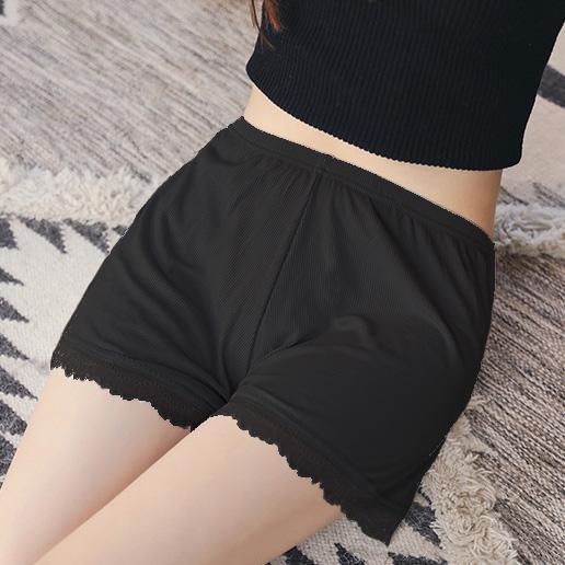 ペチパンツ レース リブ インナーパンツ ペチコート 冷感素材 透け 防止 ショート キュロット レディース |  | 15