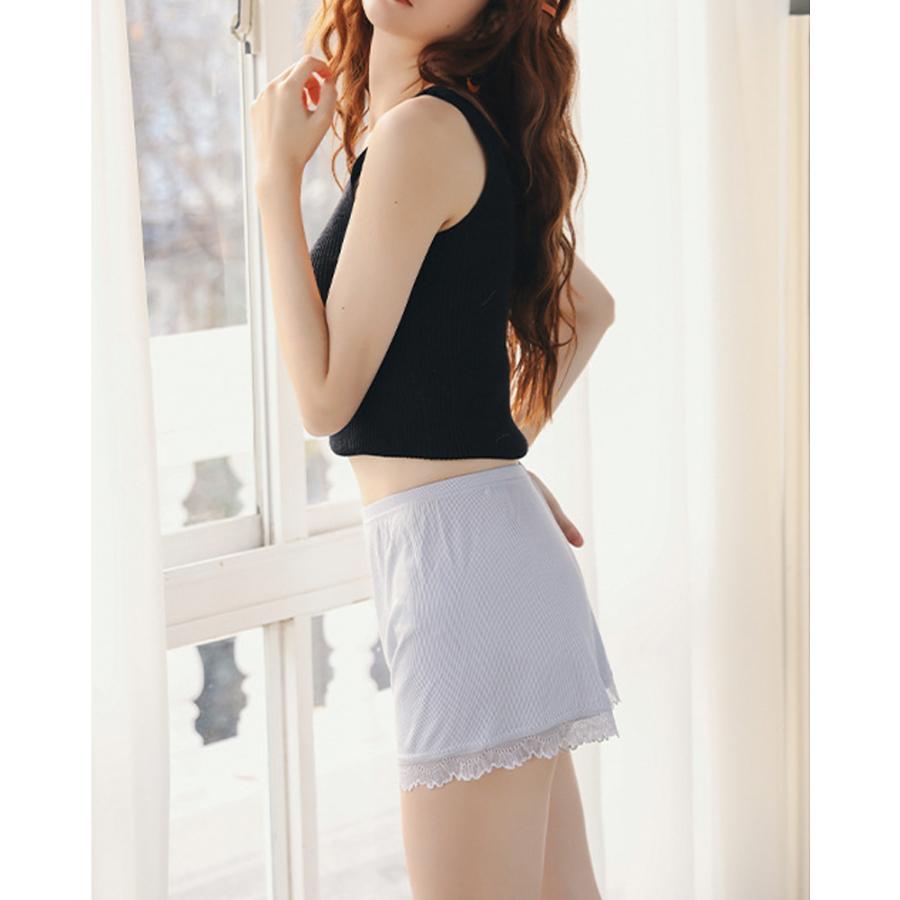 ペチパンツ レース リブ インナーパンツ ペチコート 冷感素材 透け 防止 ショート キュロット レディース |  | 07