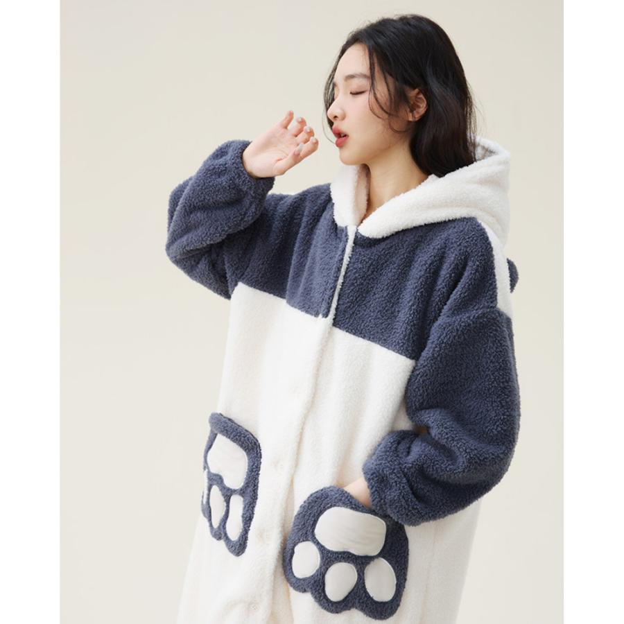 着る毛布 パンダ ルームウェア レディース 長袖 暖かい もこもこ 大きいサイズ 秋 冬 春 カワイイ かわいい ルームウェア メンズ |  | 10