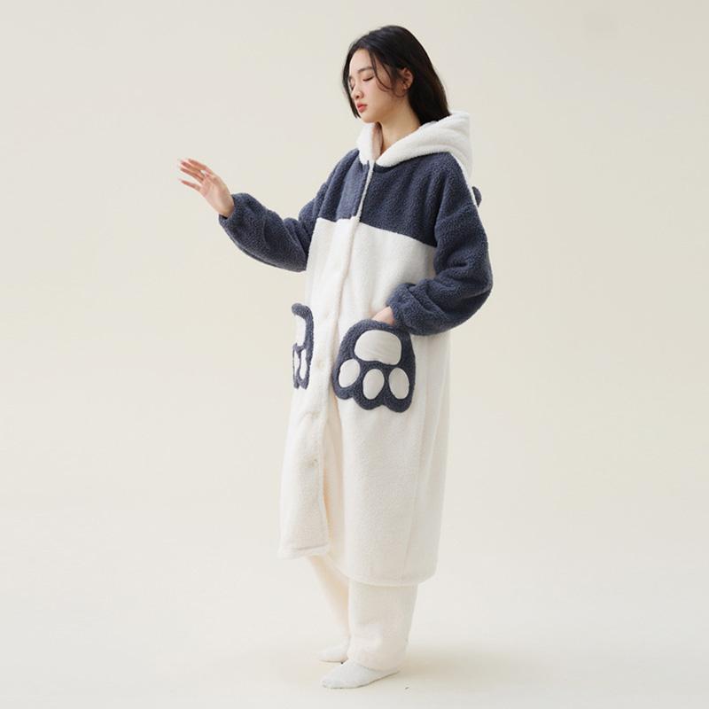 着る毛布 パンダ ルームウェア レディース 長袖 暖かい もこもこ 大きいサイズ 秋 冬 春 カワイイ かわいい ルームウェア メンズ |  | 03