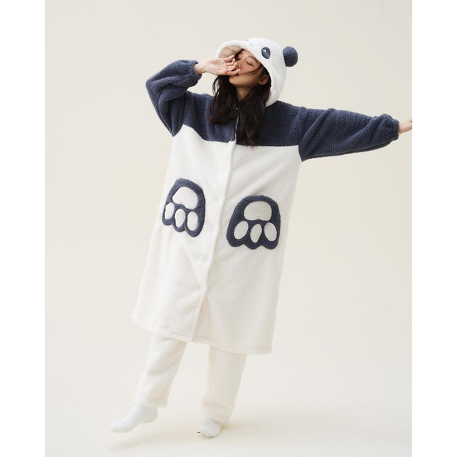 着る毛布 パンダ ルームウェア レディース 長袖 暖かい もこもこ 大きいサイズ 秋 冬 春 カワイイ かわいい ルームウェア メンズ |  | 04
