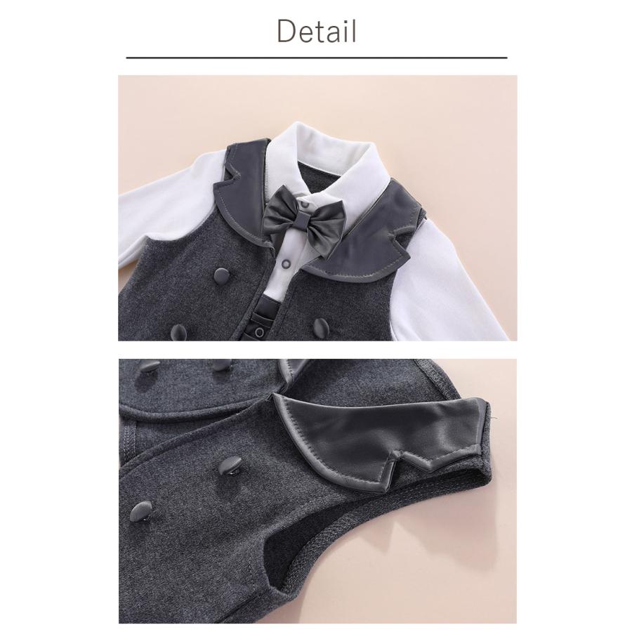 セレモニードレス 男の子 ベビードレス お宮参り 退院 春 秋 長袖 ベスト 結婚式 男 男児 新生児 |  | 11