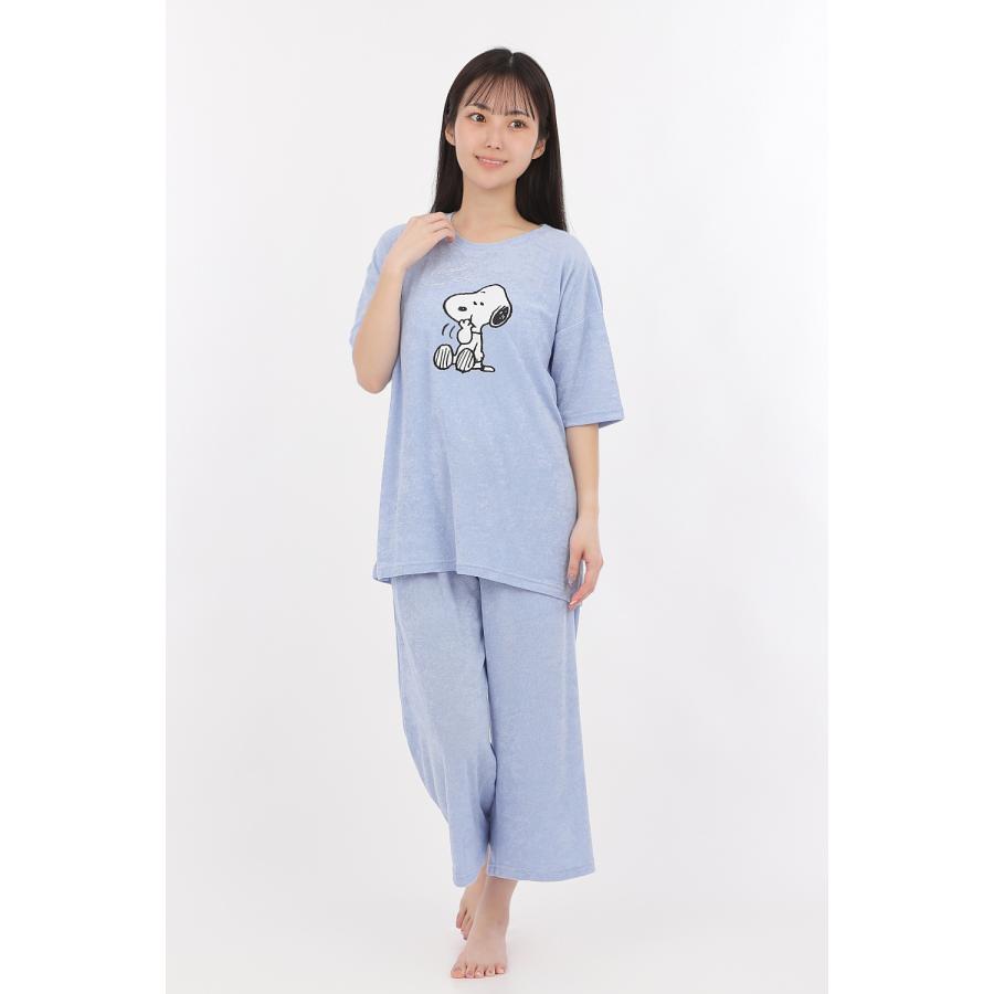 PEANUTS 【SNOOPY】スヌーピー ルームウェア パイル生地 上下セット