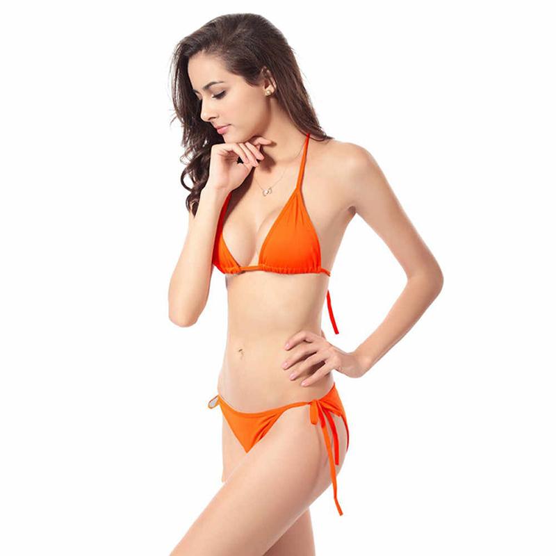 無地水着 三角ビキニ セクシービキニ 14色 レディース 水着 無地水着 三角ビキニ セクシービキニ 14色 レディース 水着