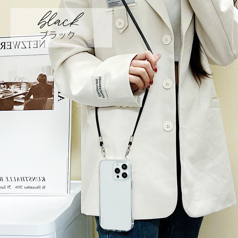 ねこ耳 スマホケース スマホショルダーストラップ スマホホルダー クリアケース 韓国 おしゃれ かわいい 透明 肩掛け |  | 09