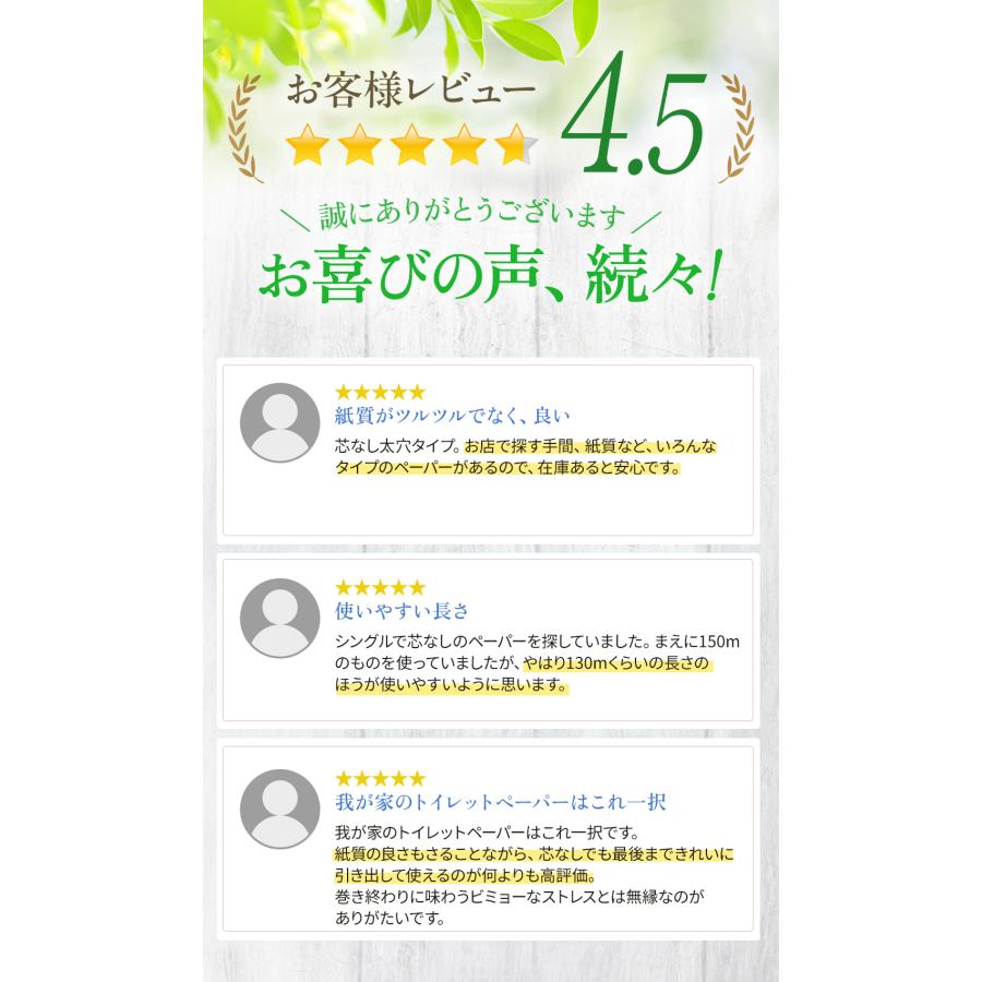 ワンタッチ コアレス 130m シングル トイレットペーパー 60ロール 太穴タイプ 芯なし コアレックス 国産 日本製 ケース販売 再生紙 無香料 | コアレックス | 10