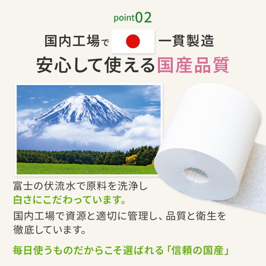 ワンタッチ コアレス 130m シングル トイレットペーパー 60ロール 太穴タイプ 芯なし コアレックス 国産 日本製 ケース販売 再生紙 無香料 | コアレックス | 03