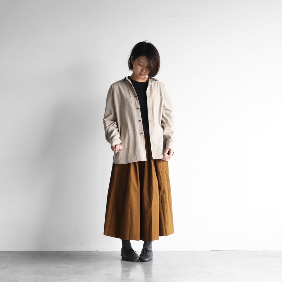 HUIS.／やわらかコットンビッグシャツ（ベージュ）011-0187-BE【ユニセックス】　長袖　送料無料 :011-0187-be:コレパン  日本の暮らし雑貨店 - 通販 - Yahoo!ショッピング