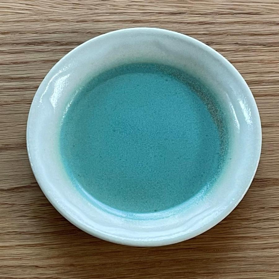 益子焼／2tone／4寸丸皿Φ120／陶器／ツートーン／おしゃれ／可愛い／和