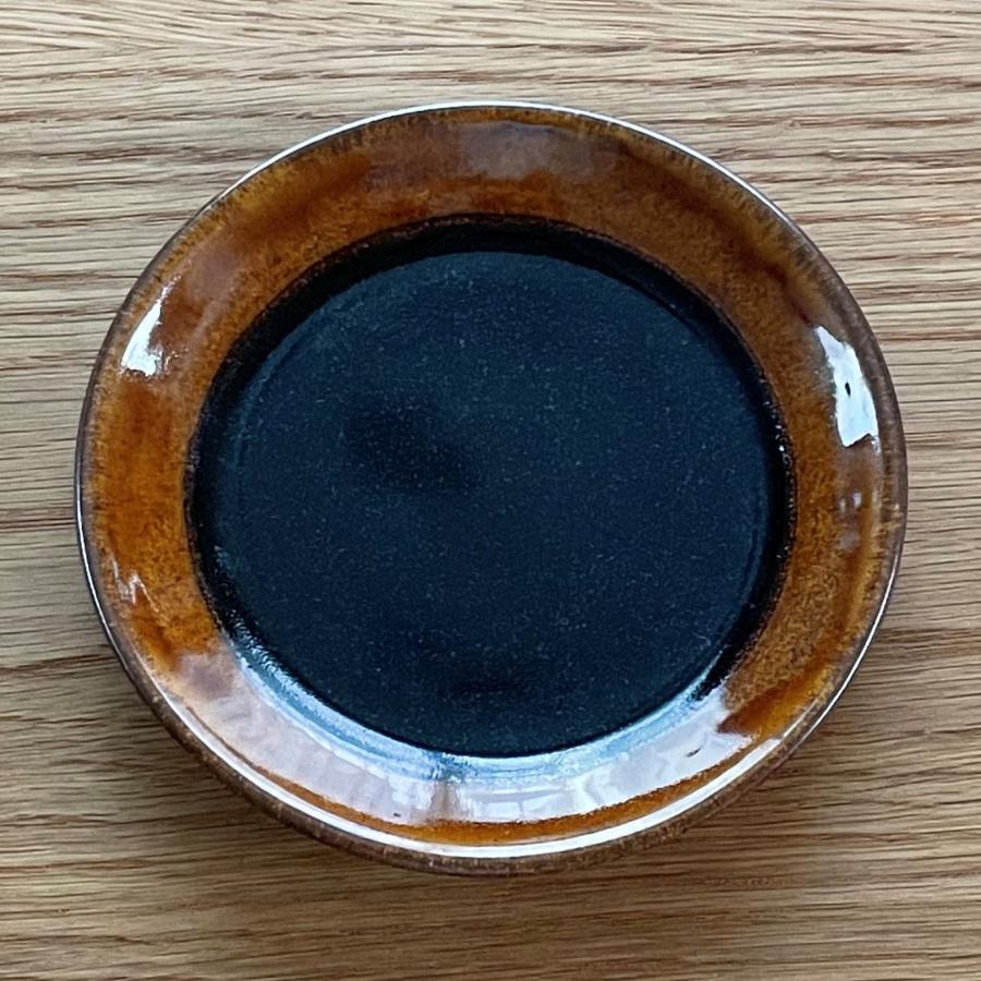 益子焼／2tone／4寸丸皿Φ120／陶器／ツートーン／おしゃれ／可愛い／和