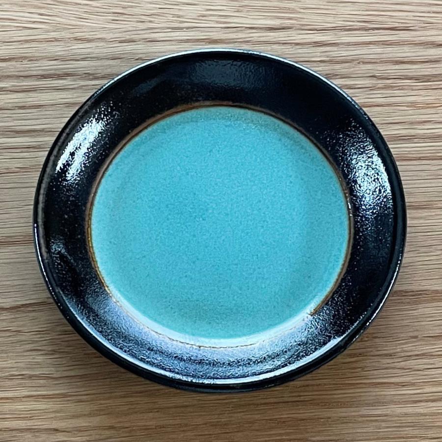 益子焼／2tone／4寸丸皿Φ120／陶器／ツートーン／おしゃれ／可愛い／和