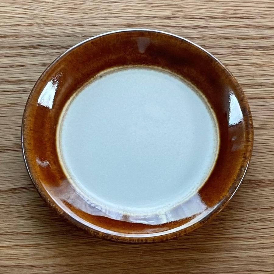 益子焼／2tone／4寸丸皿Φ120／陶器／ツートーン／おしゃれ／可愛い／和