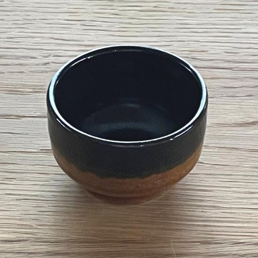 益子焼／ツートーン／ぐいのみ／陶器／おしゃれ／可愛い／モダン／和
