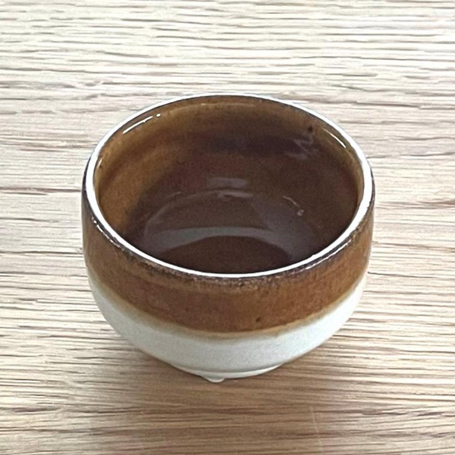 益子焼／ツートーン／ぐいのみ／陶器／おしゃれ／可愛い／モダン／和