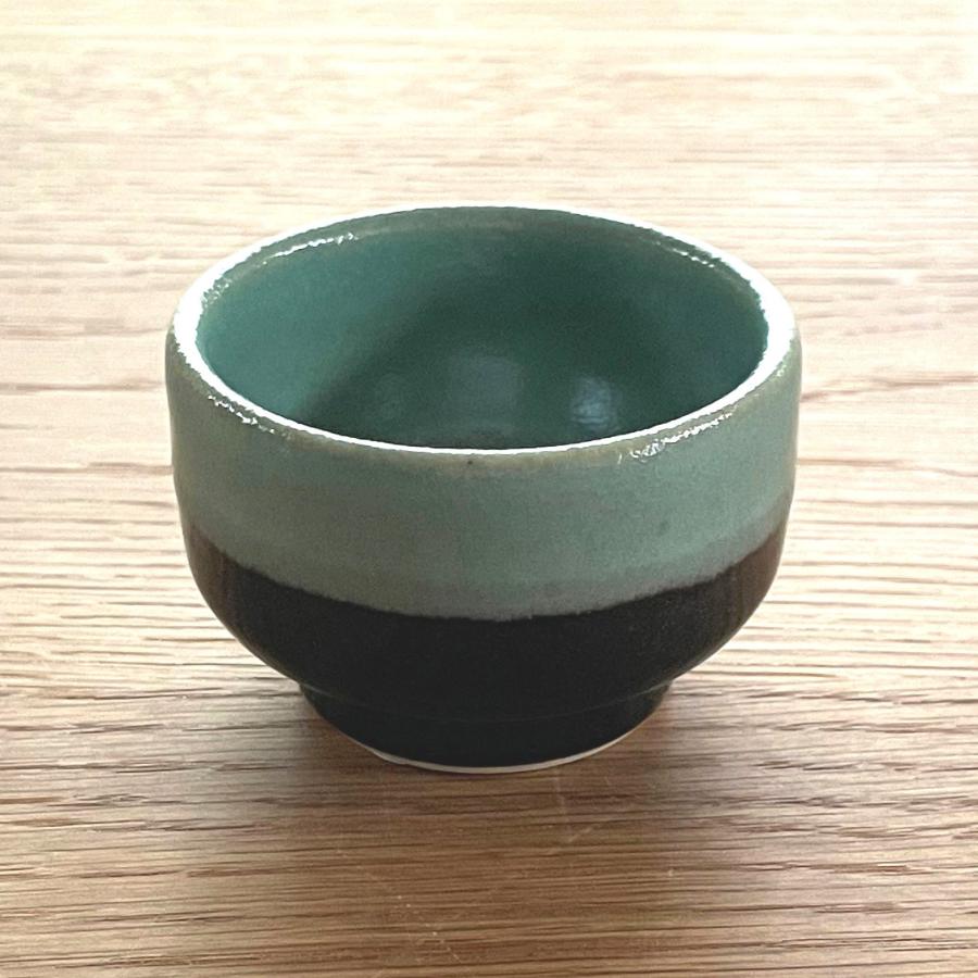 益子焼／ツートーン／ぐいのみ／陶器／おしゃれ／可愛い／モダン／和