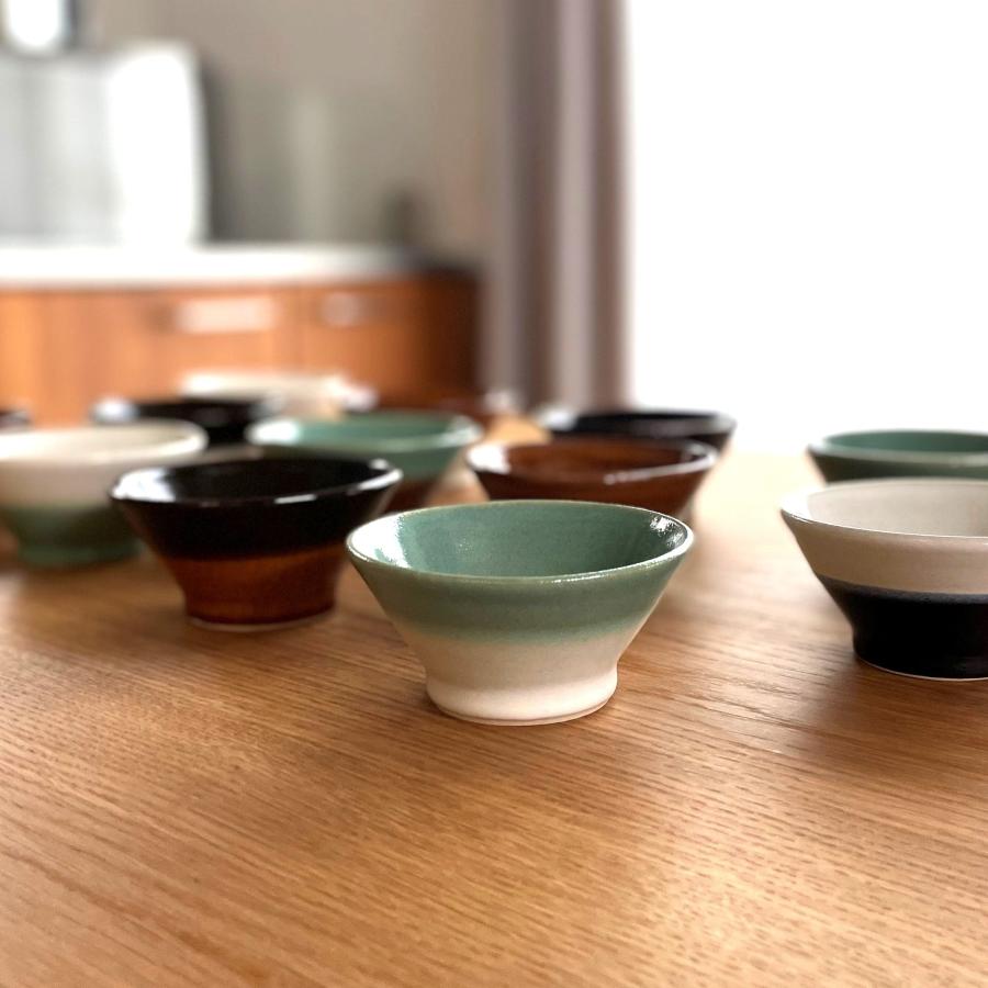 益子焼／2tone／飯碗230ml／陶器／ツートーン／おしゃれ／可愛い