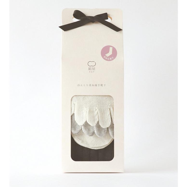 絹屋／4足重ね履き靴下 シルクと綿 冷えとり【4758】 : コレパン 日本