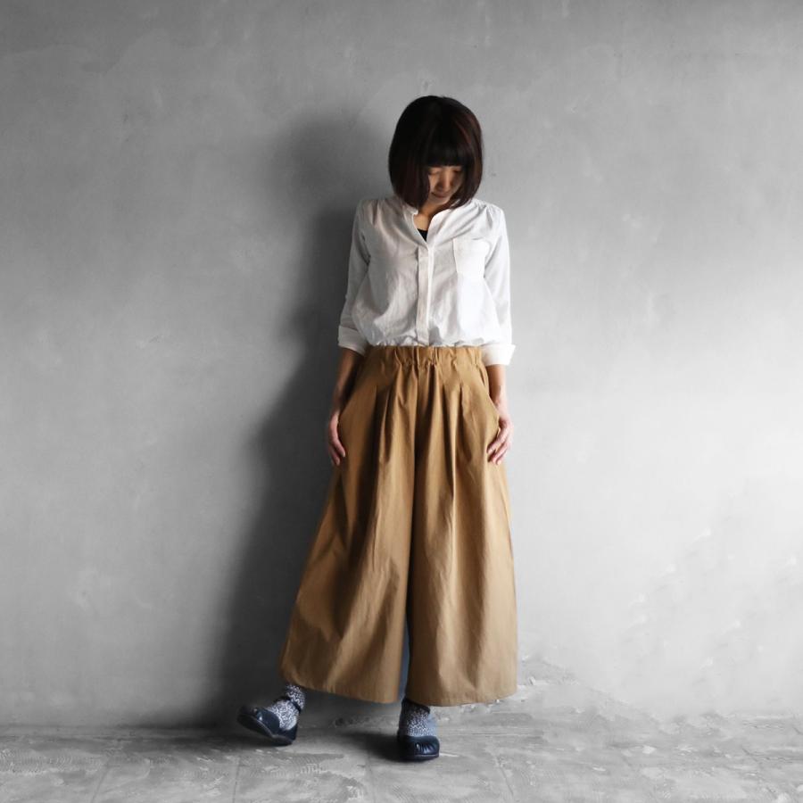 HUIS.／やわらかコットンスカートパンツ　505-0187　ガウチョパンツ　ワイドパンツ　ロング　綿　無地　ブラウン　ベージュ　カーキ　ライトグレー　 送料無料 :505-0187:コレパン 日本の暮らし雑貨店 - 通販 - Yahoo!ショッピング