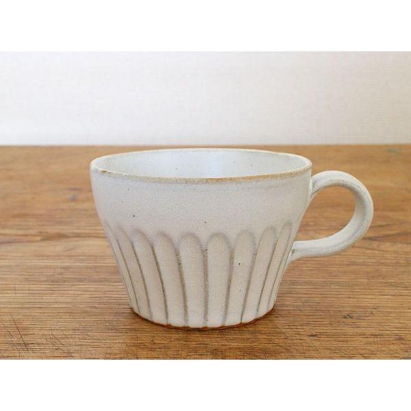 会津本郷焼／フリーマグ 白 太しのぎ 細しのぎ／樹ノ音工房 : コレパン