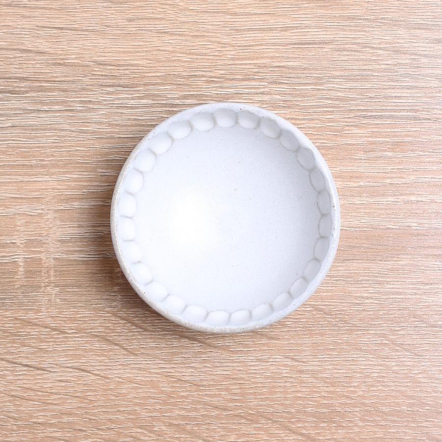 会津本郷焼／豆鉢 太しのぎ 白 皿 陶器／樹ノ音工房 : コレパン 日本の