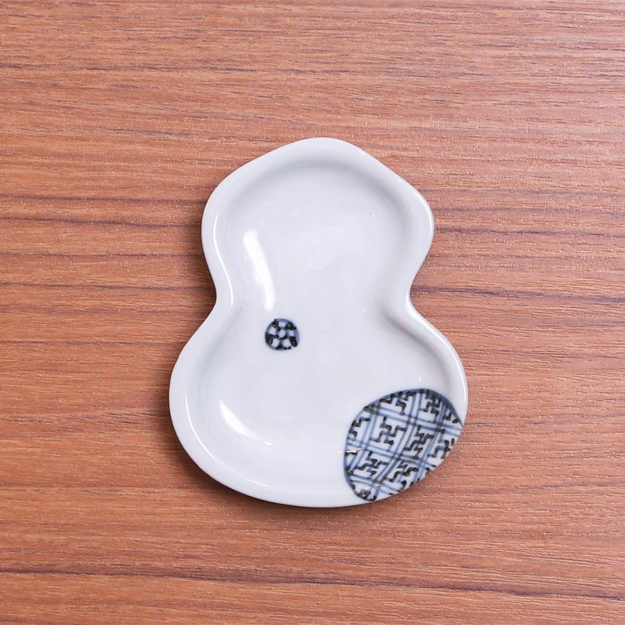 九谷焼 九谷焼 ／ 豆皿 瓢箪 染付丸紋 染付七宝紋/小皿 豆皿 吉祥紋