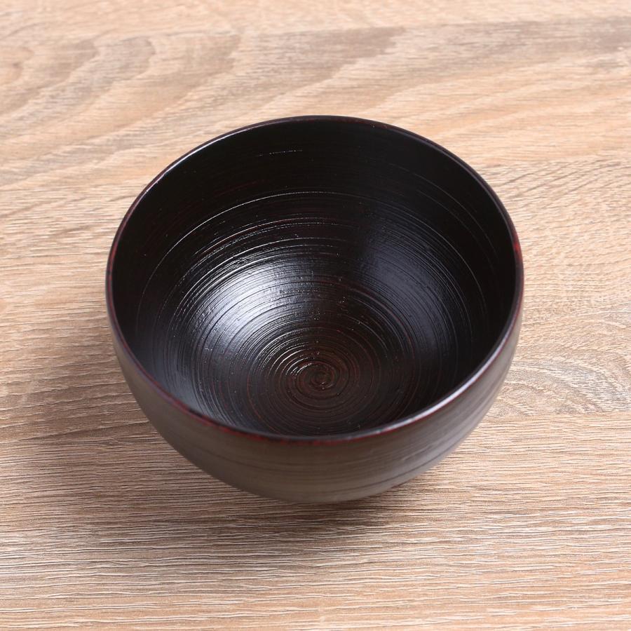 山中塗 木製汁椀 MR漆 刷毛目(ハケメ) 家庭用食洗機対応 お椀 かの