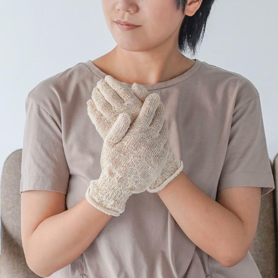 絹屋／絹のハンドケア 平巻手袋【CS7137】 : コレパン 日本の暮らし