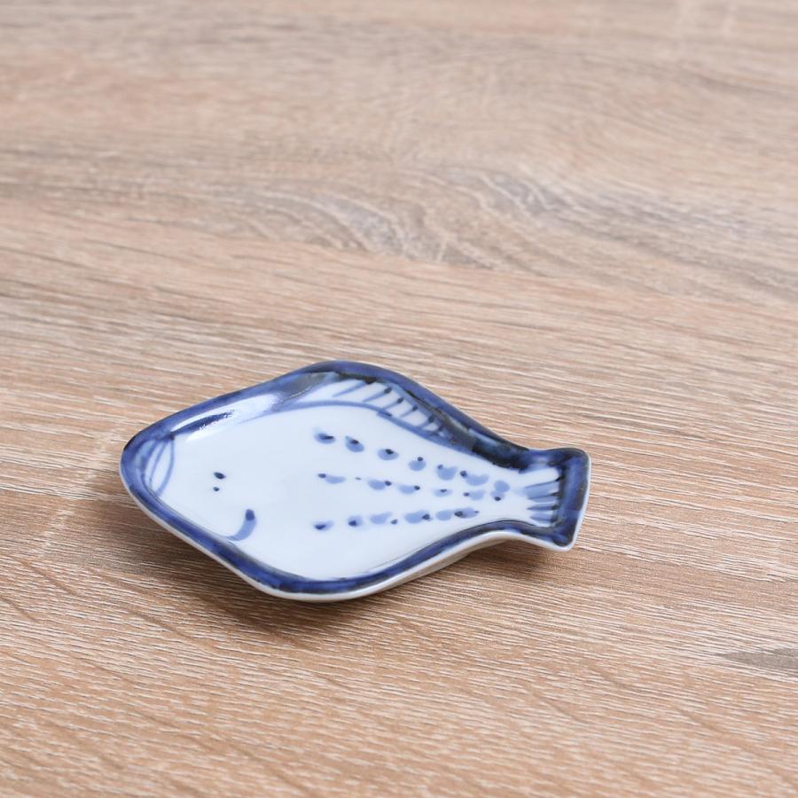 九谷焼 九谷焼 ／ 豆皿 ヒラメ 小皿 おしゃれ かわいい 和食器 縁起物