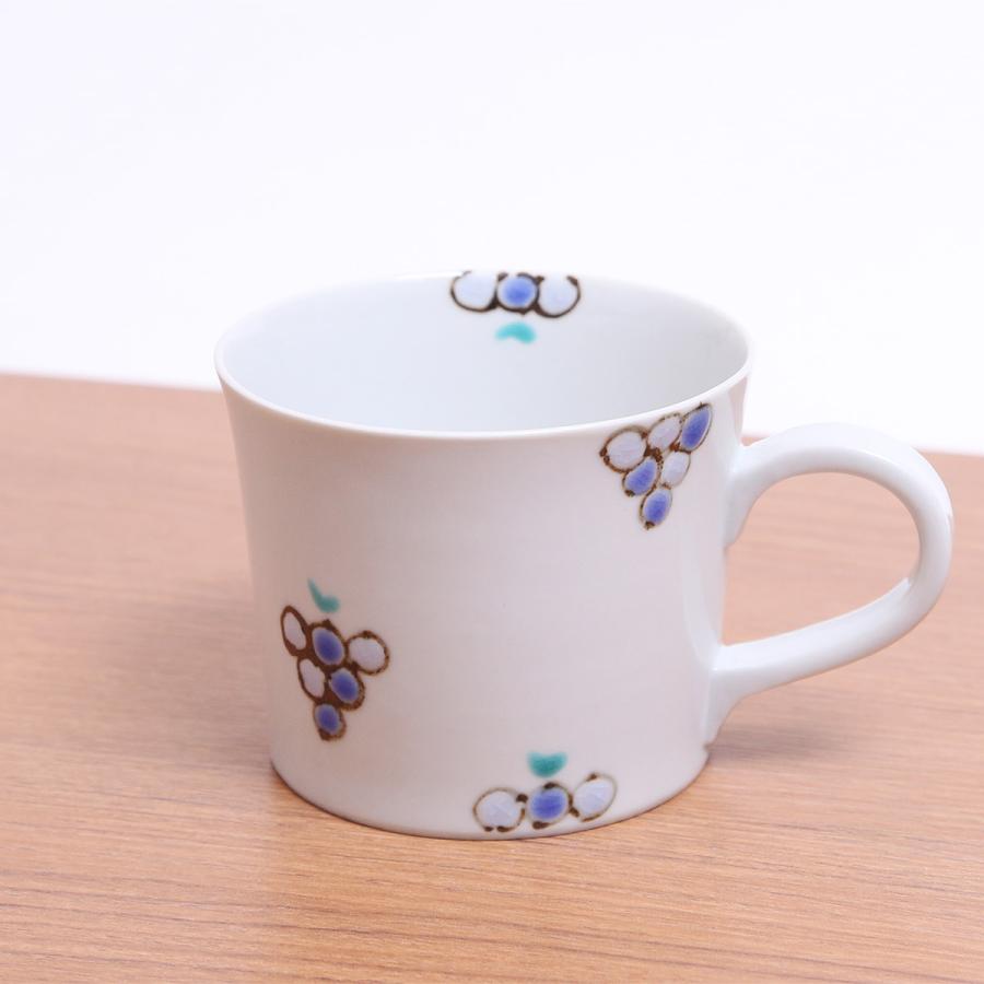 九谷焼 九谷焼 ／ マグカップS ぶどう / 和陶房 おしゃれ かわいい 和