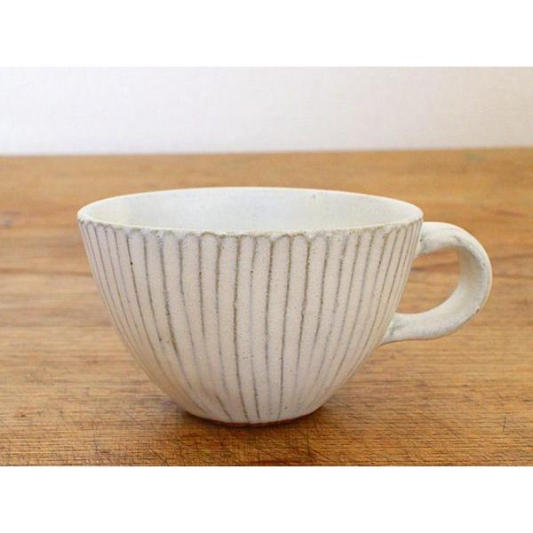 会津本郷焼／ミニカップ 白 しのぎ／樹ノ音工房 : コレパン 日本の