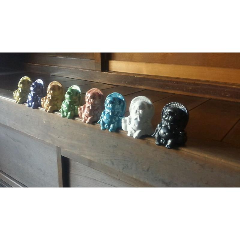 信楽焼 Tanutanu 腰掛けミニたぬき ヤマ庄陶器 : コレパン 日本の