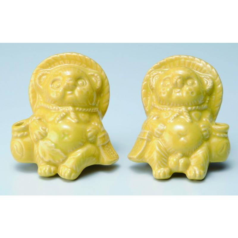 ゆうさんおまとめ　まん丸狸　黄色ペアー狸の2点(3個)セット 楽天市場】狸の通販