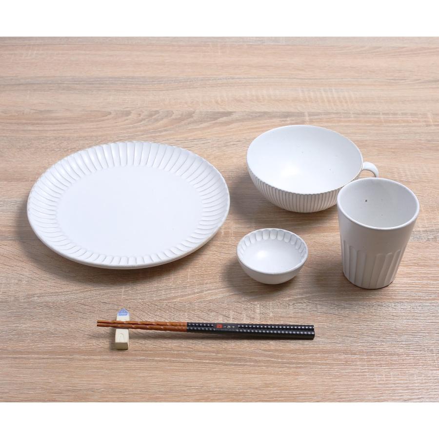 会津本郷焼／スープボウル 細しのぎ 白 皿 陶器／樹ノ音工房