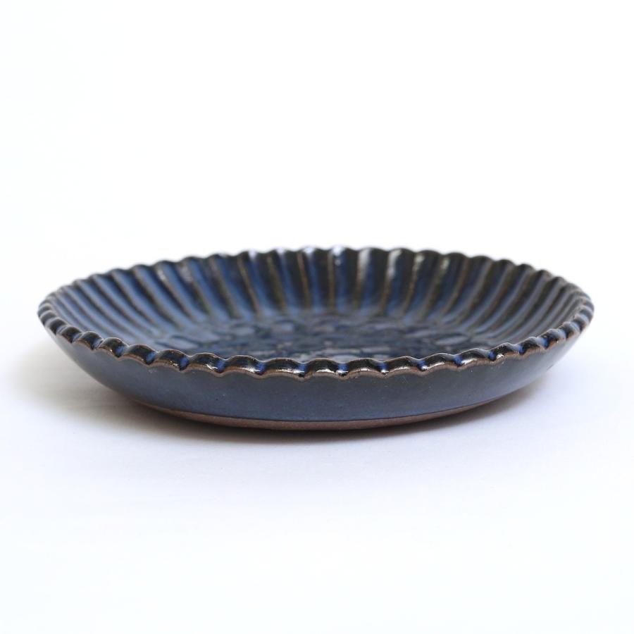 小代焼／輪花板皿 S 陶器 おしゃれ 可愛い 和食器 ／小代本谷ちひろ窯