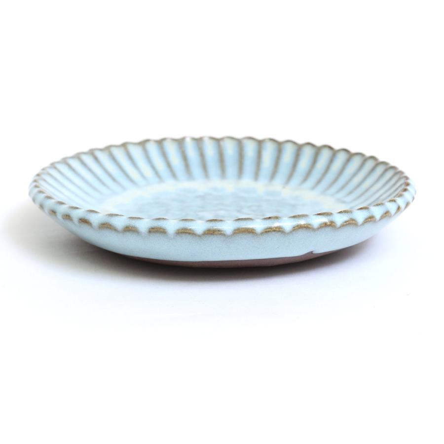 小代焼／輪花板皿 S 陶器 おしゃれ 可愛い 和食器 ／小代本谷ちひろ窯