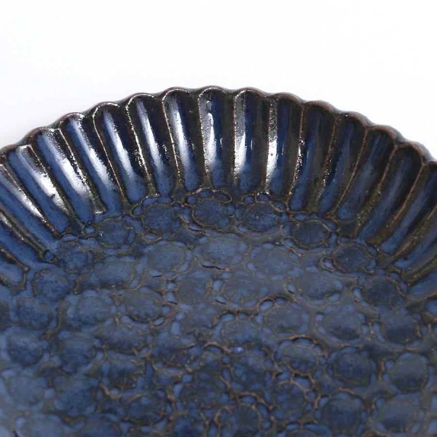 小代焼／輪花板皿 S 陶器 おしゃれ 可愛い 和食器 ／小代本谷ちひろ窯