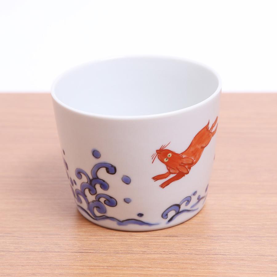 九谷焼　猪口 楽天市場】九谷焼 青郊窯そば猪口 古九谷色絵石畳文MCF-01