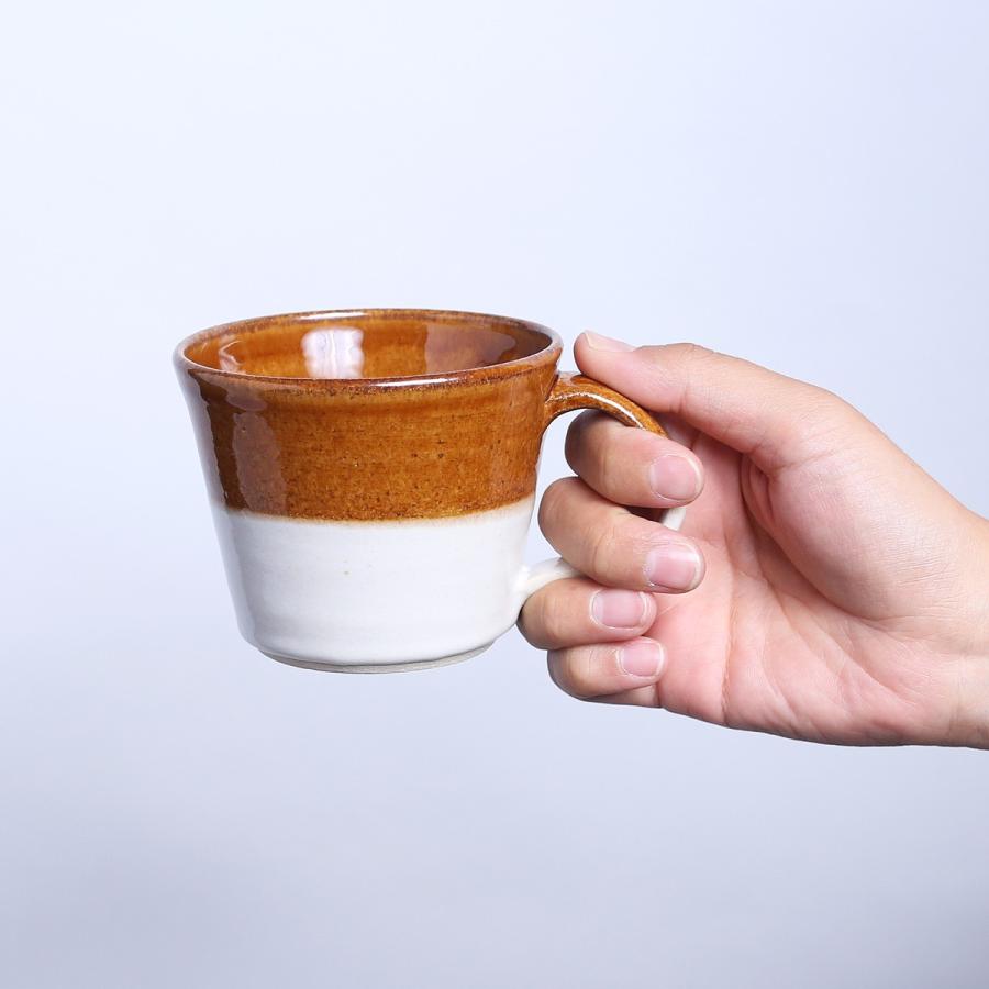益子焼／2tone／マグカップ330ml／おしゃれ／ツートーン／可愛いコップ