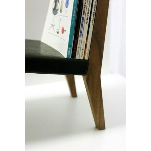 レザー製浮彫りマガジンラック マガジンラック おしゃれ レザー アイアン スリム コンパクト 革製