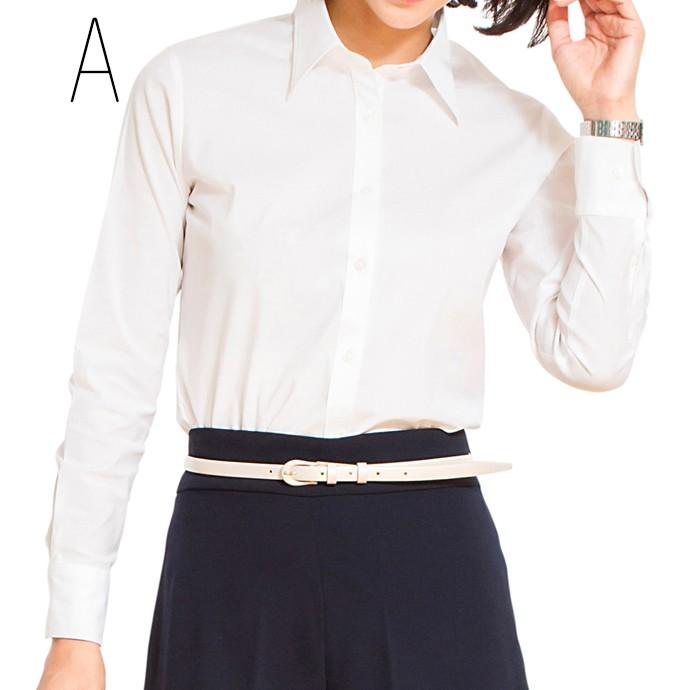 シャツ ブラウス オフィス レディース ストレッチ フォーマル 大きいサイズ プレミアムストレッチ ドレスシャツ 長袖 7分袖 5分袖 半袖 Cla St10 レディスシャツ専門店コルレオニス 通販 Yahoo ショッピング