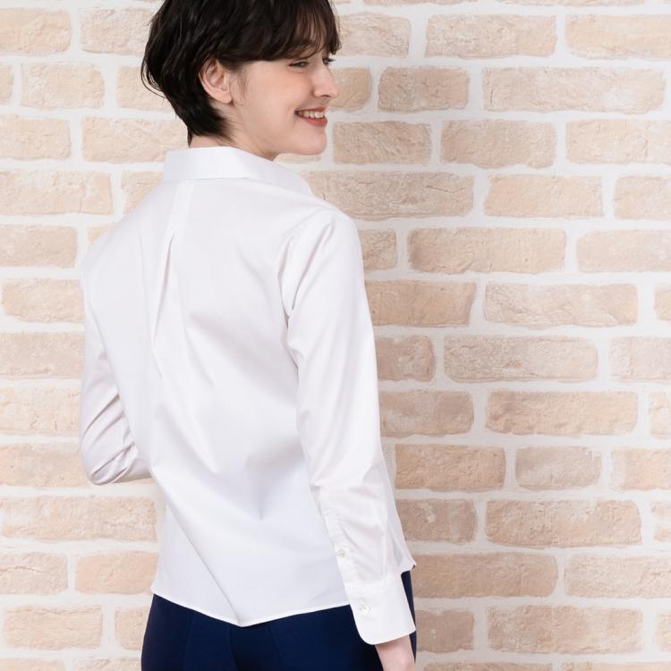 ショートシャツ【 超ストレッチ】 9分袖 : レディスシャツ専門店