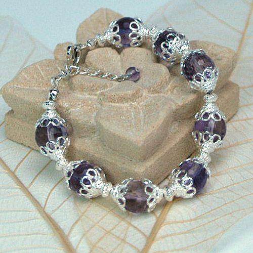 アメジストブレスレット　ラクシュミシリーズ　レディース　アメジスト　パワーストーン　天然石　送料無料 | 
