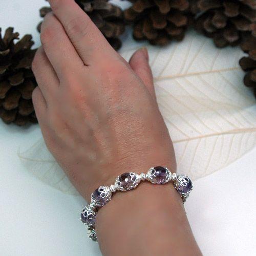 アメジストブレスレット　ラクシュミシリーズ　レディース　アメジスト　パワーストーン　天然石　送料無料 |  | 04