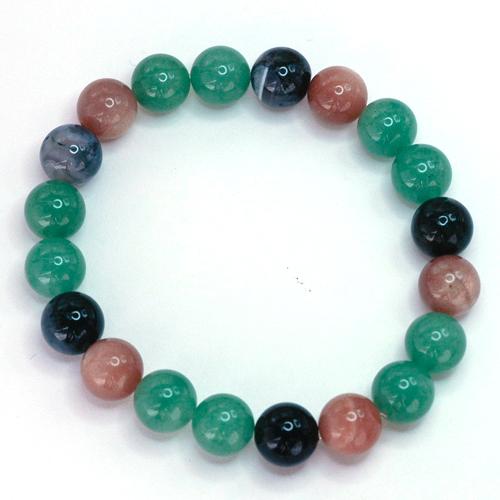 アベンチュリン＆ムーンストーン＆モスアゲート　メンズブレスレット　パワーストーン　天然石　送料無料 |  | 02