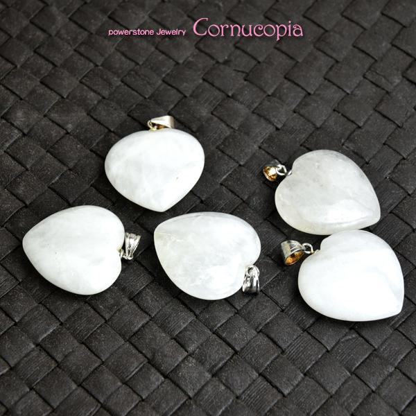 【再入荷】アゼツライトハートペンダントトップ　26×26ｍｍ　送料無料　ヘブンアンドアース社　　パワーストーン　天然石　 |  | 01