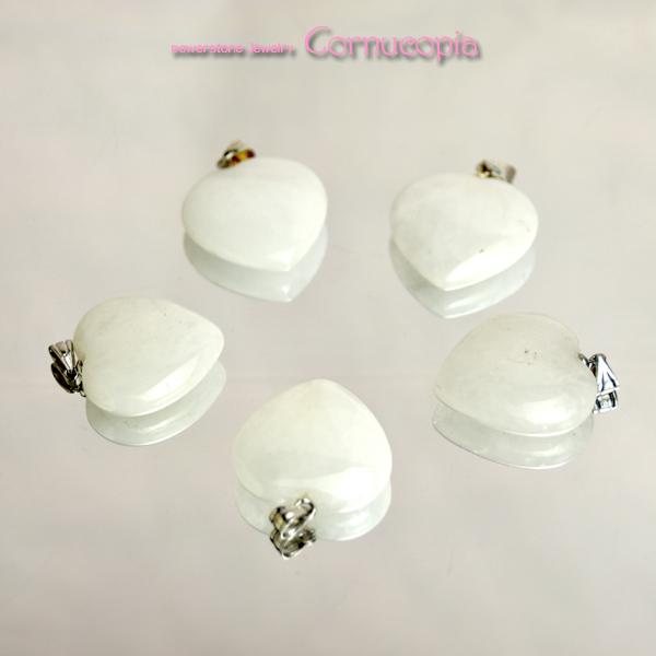 【再入荷】アゼツライトハートペンダントトップ　26×26ｍｍ　送料無料　ヘブンアンドアース社　　パワーストーン　天然石　 |  | 06