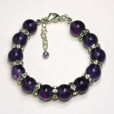 ブリリアントアメジスト　パワーストーン　レディースブレスレット/アメジスト　天然石　送料無料 |  | 03