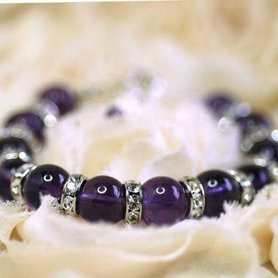 ブリリアントアメジスト　パワーストーン　レディースブレスレット/アメジスト　天然石　送料無料 |  | 04