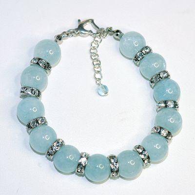 ブリリアントアクアマリン　パワーストーン　レディースブレスレット　/アクアマリン　天然石　送料無料 |  | 03