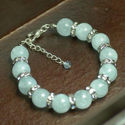 ブリリアントアクアマリン　パワーストーン　レディースブレスレット　/アクアマリン　天然石　送料無料 |  | 04